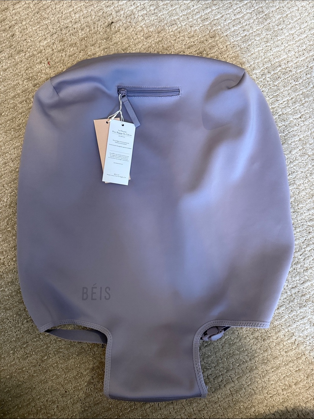 BEIS Lavender Travel Toiletry Bag with Zipper Pocket